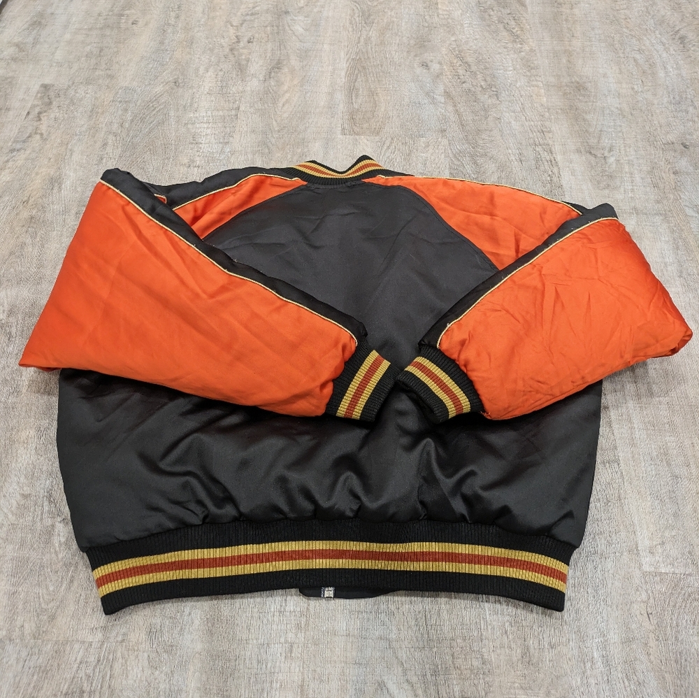 mnml Orange & Black Souvenir Jacket Size Large - Picture 3 of 7